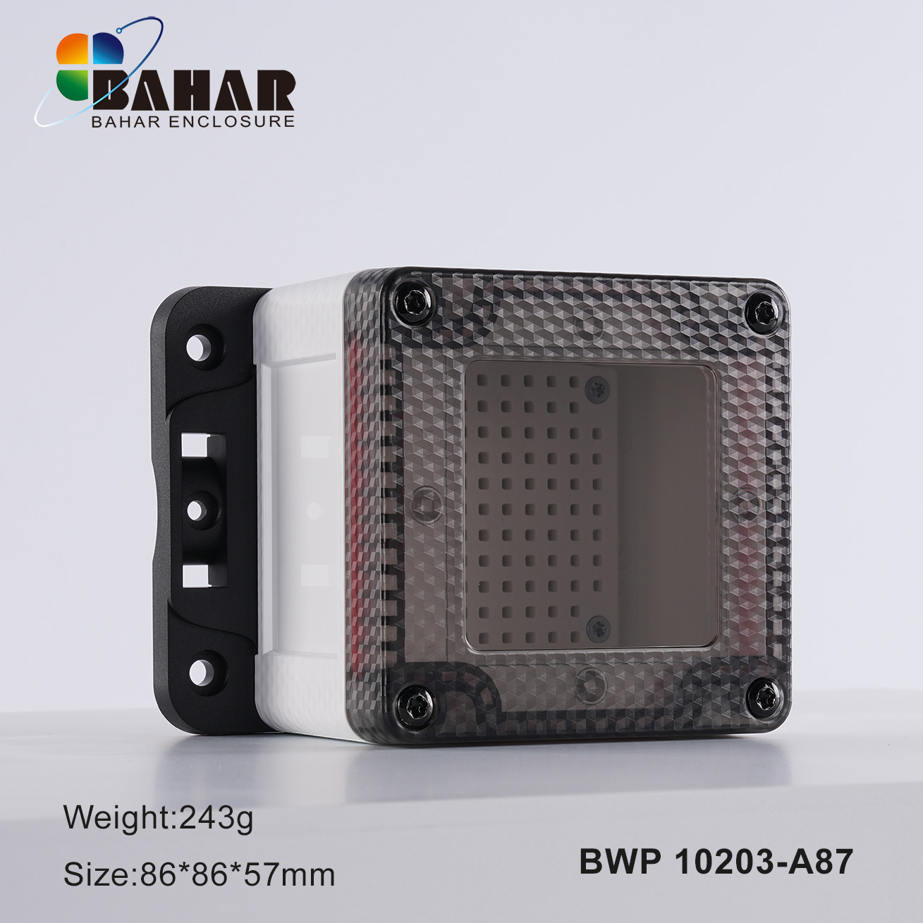 BWP 10203 IP68 Electric Box ABS PC Waterproof Outdoor Plastic Enclosure Electrical Junction Weatherproof Junction Box
