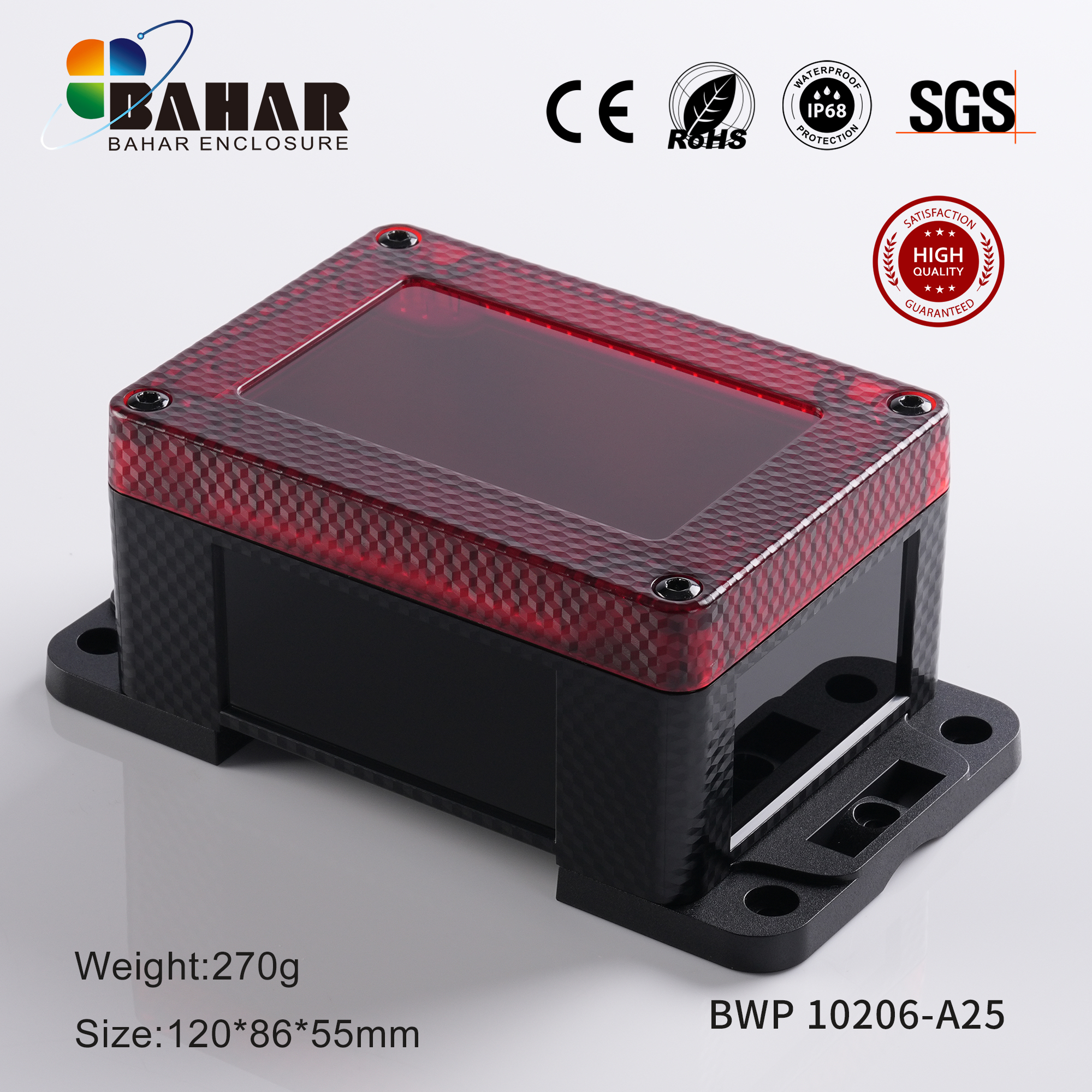 BWP 10206 Small Waterproof Box Outdoor Terminal Electronic Housing Instrument Box Weatherproof Junction Box