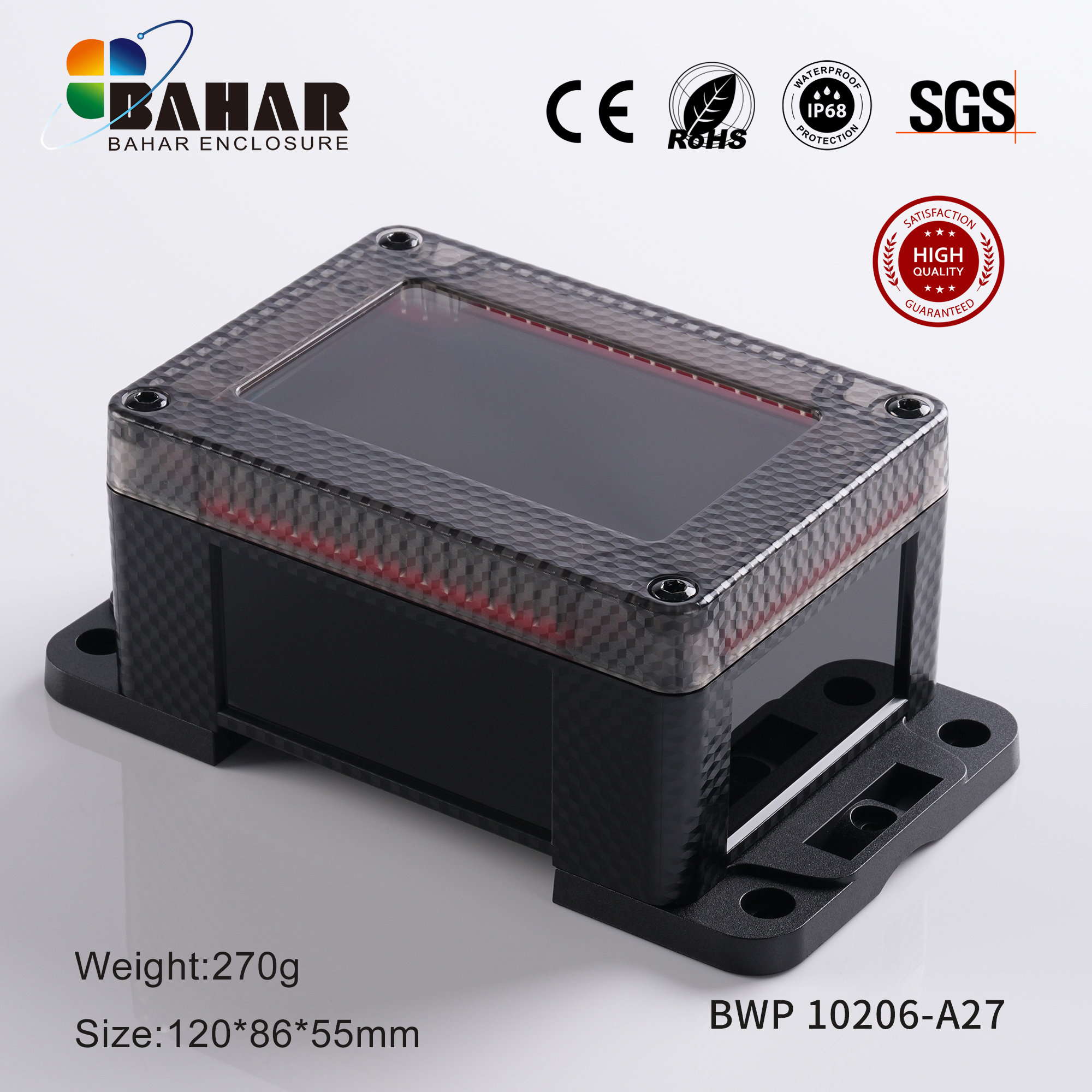 BWP 10206 Small Waterproof Box Outdoor Terminal Electronic Housing Instrument Box Weatherproof Junction Box