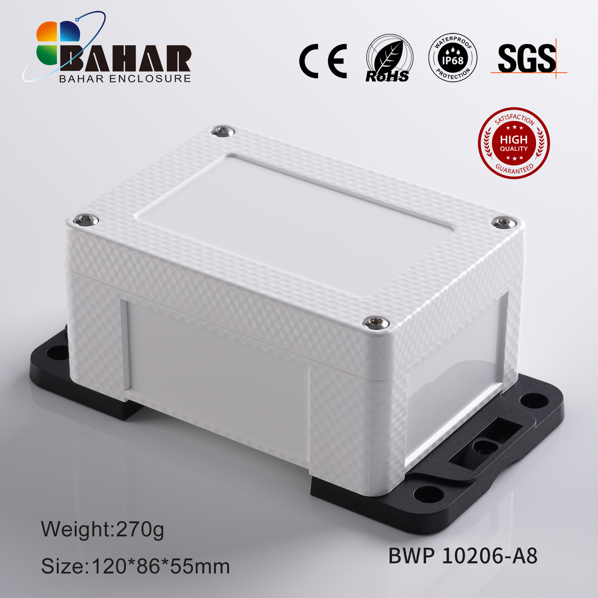 BWP 10206 Small Waterproof Box Outdoor Terminal Electronic Housing Instrument Box Weatherproof Junction Box