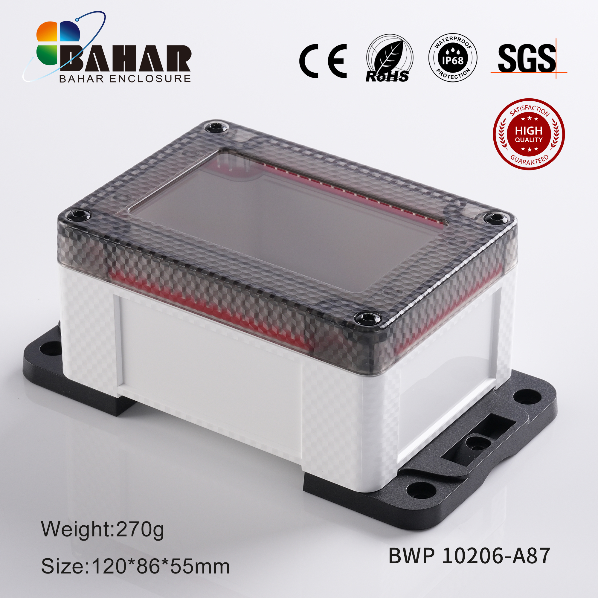 BWP 10206 Small Waterproof Box Outdoor Terminal Electronic Housing Instrument Box Weatherproof Junction Box