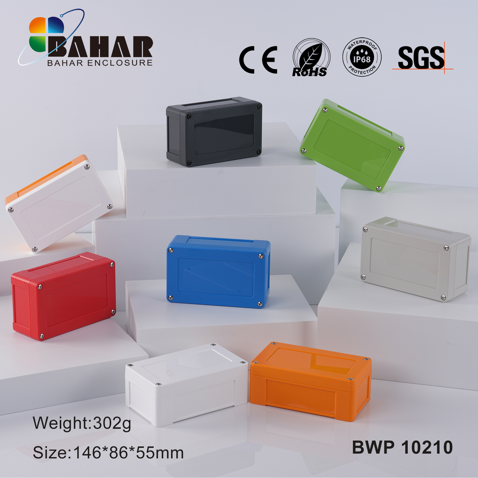 BWP 10210 Small Waterproof Box Outdoor Terminal Electronic Housing Instrument Box Weatherproof Junction Box