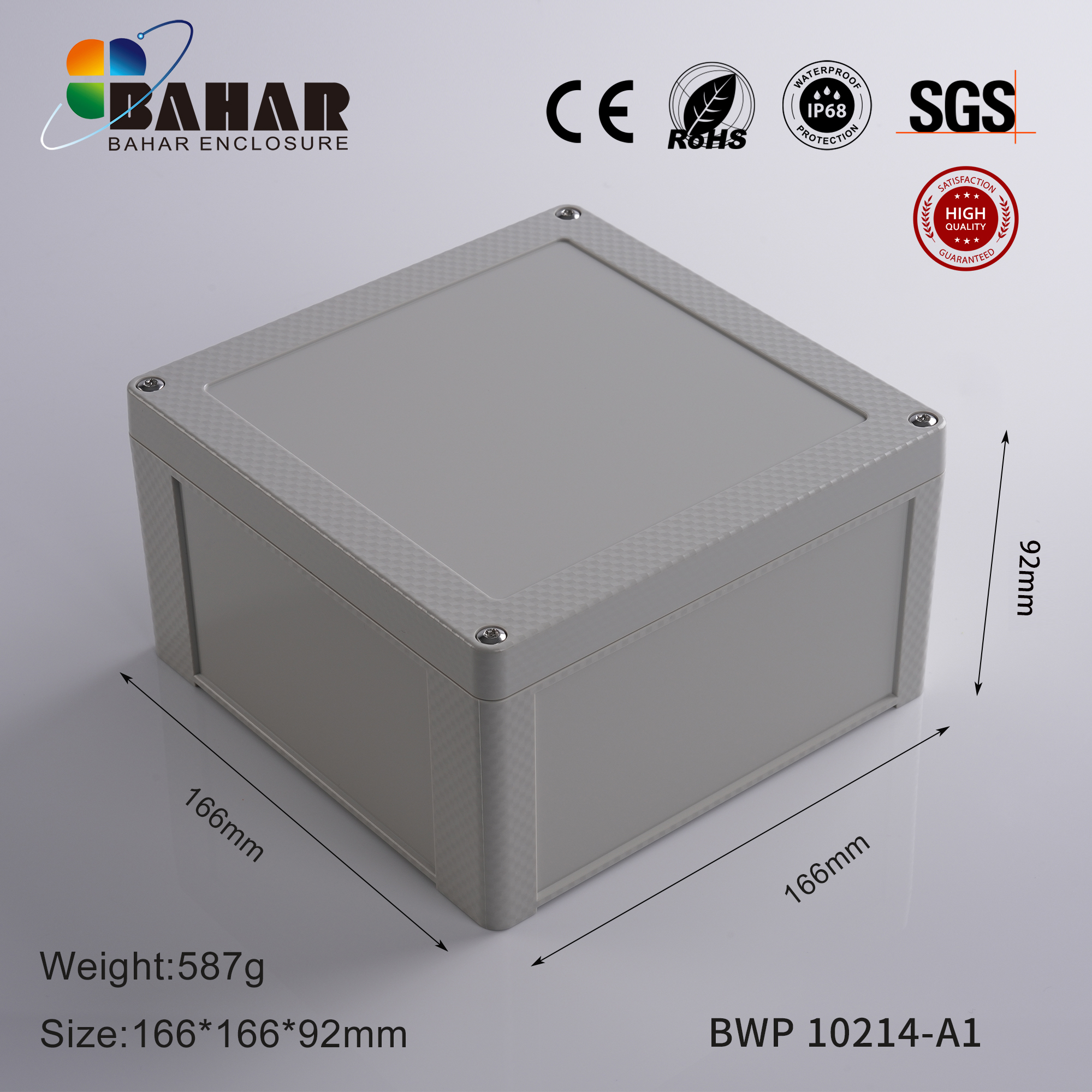 BWP 10214 Small Waterproof Box Outdoor Terminal Electronic Housing Instrument Box Weatherproof Junction Box