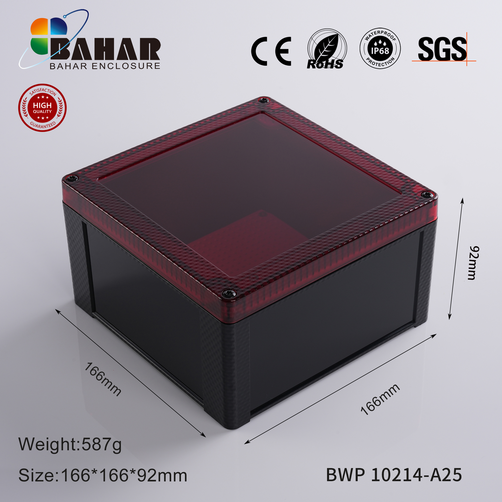BWP 10214 Small Waterproof Box Outdoor Terminal Electronic Housing Instrument Box Weatherproof Junction Box