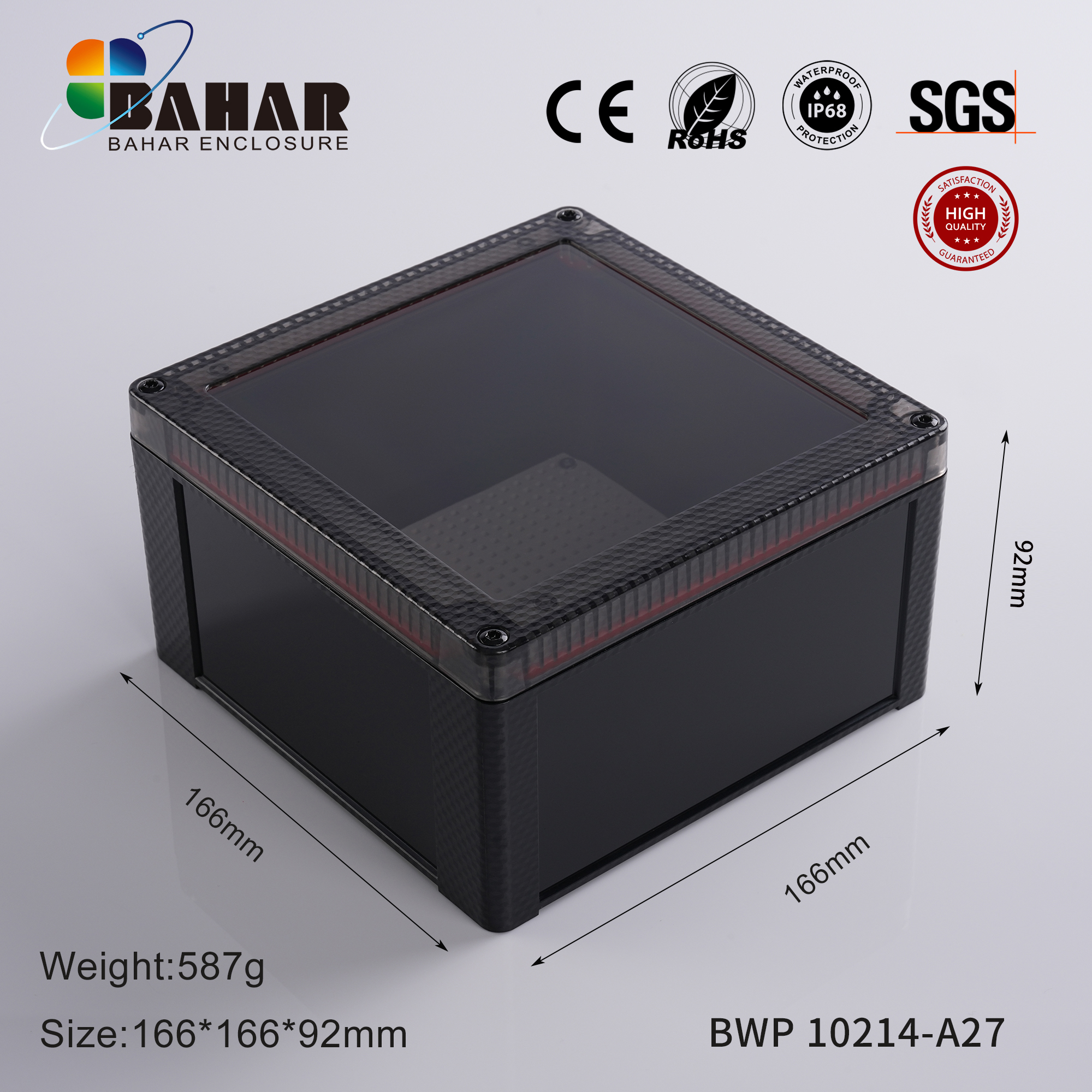 BWP 10214 Small Waterproof Box Outdoor Terminal Electronic Housing Instrument Box Weatherproof Junction Box