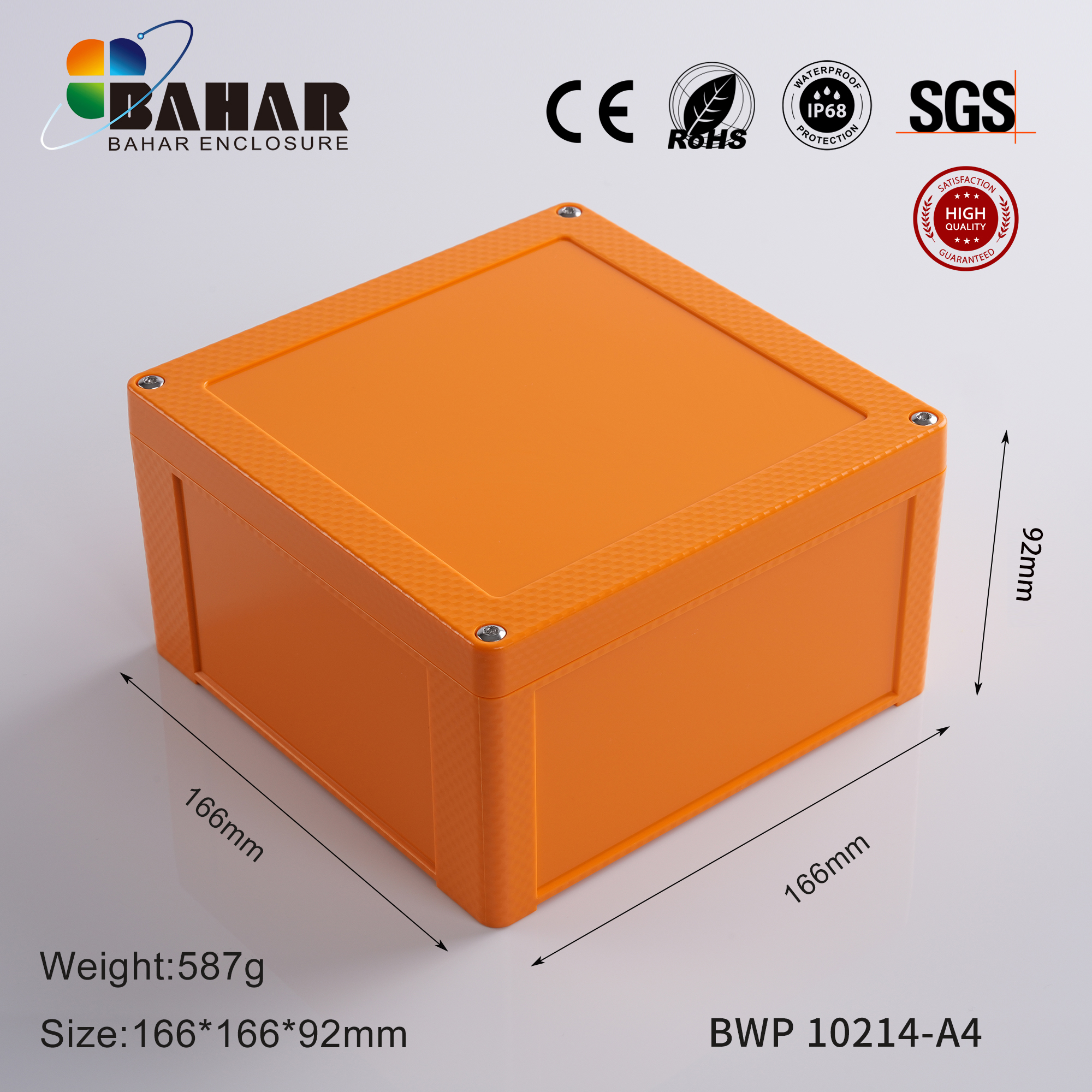 BWP 10214 Small Waterproof Box Outdoor Terminal Electronic Housing Instrument Box Weatherproof Junction Box