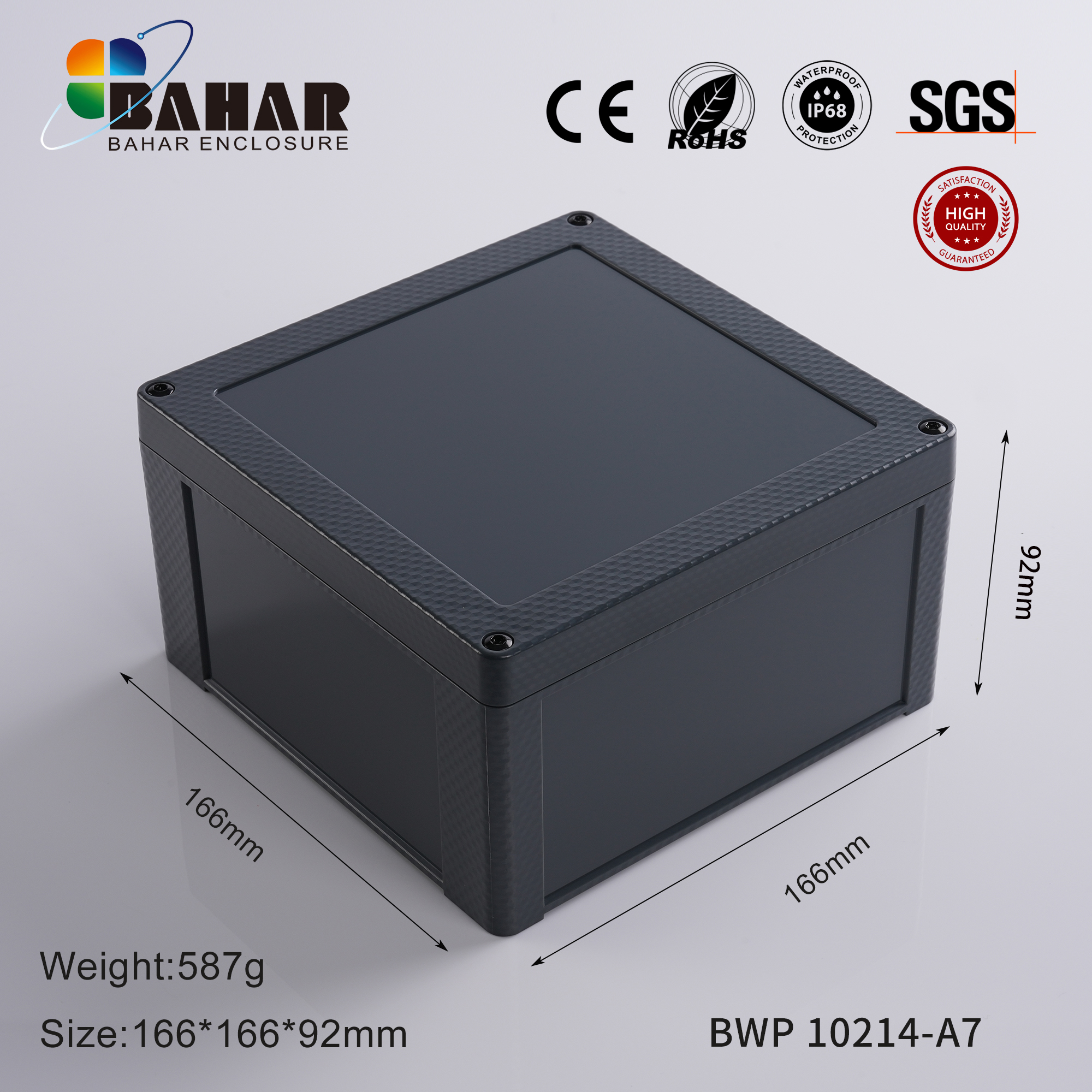 BWP 10214 Small Waterproof Box Outdoor Terminal Electronic Housing Instrument Box Weatherproof Junction Box