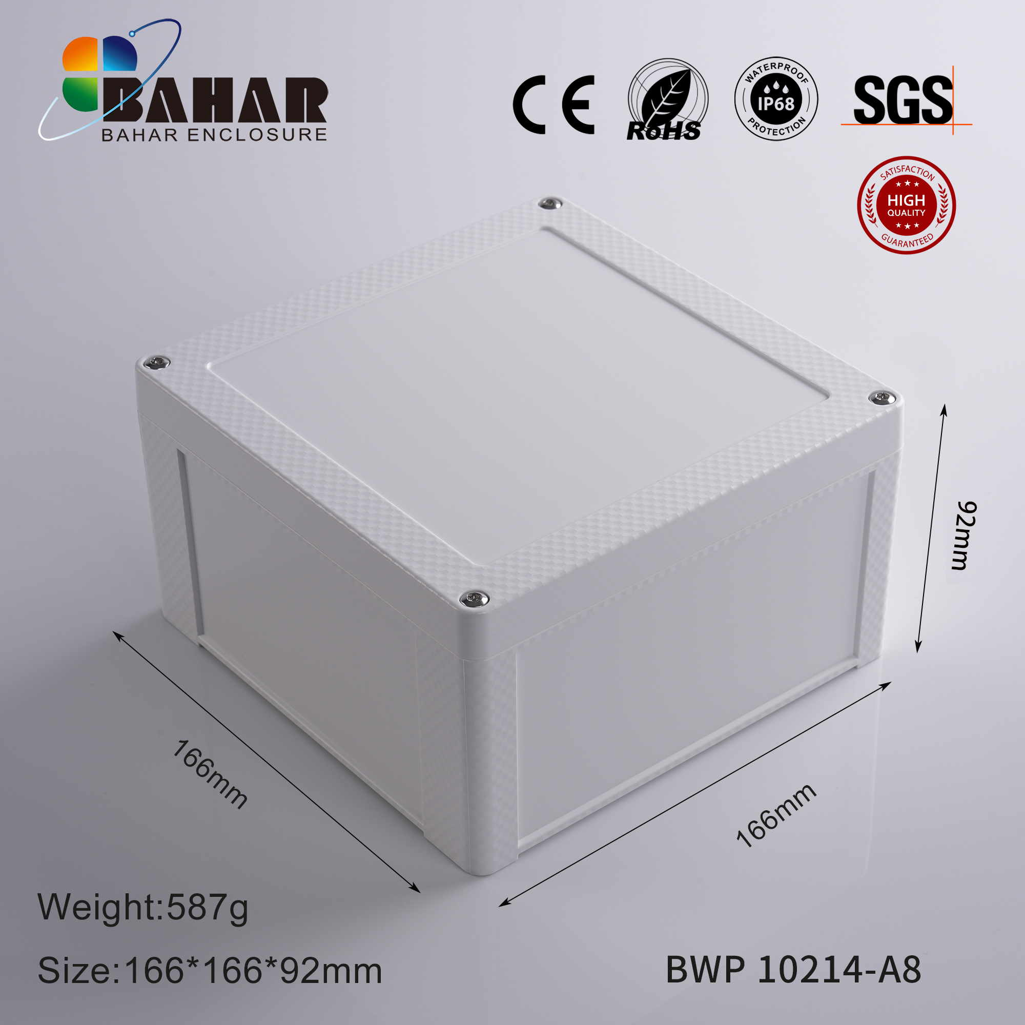 BWP 10214 Small Waterproof Box Outdoor Terminal Electronic Housing Instrument Box Weatherproof Junction Box