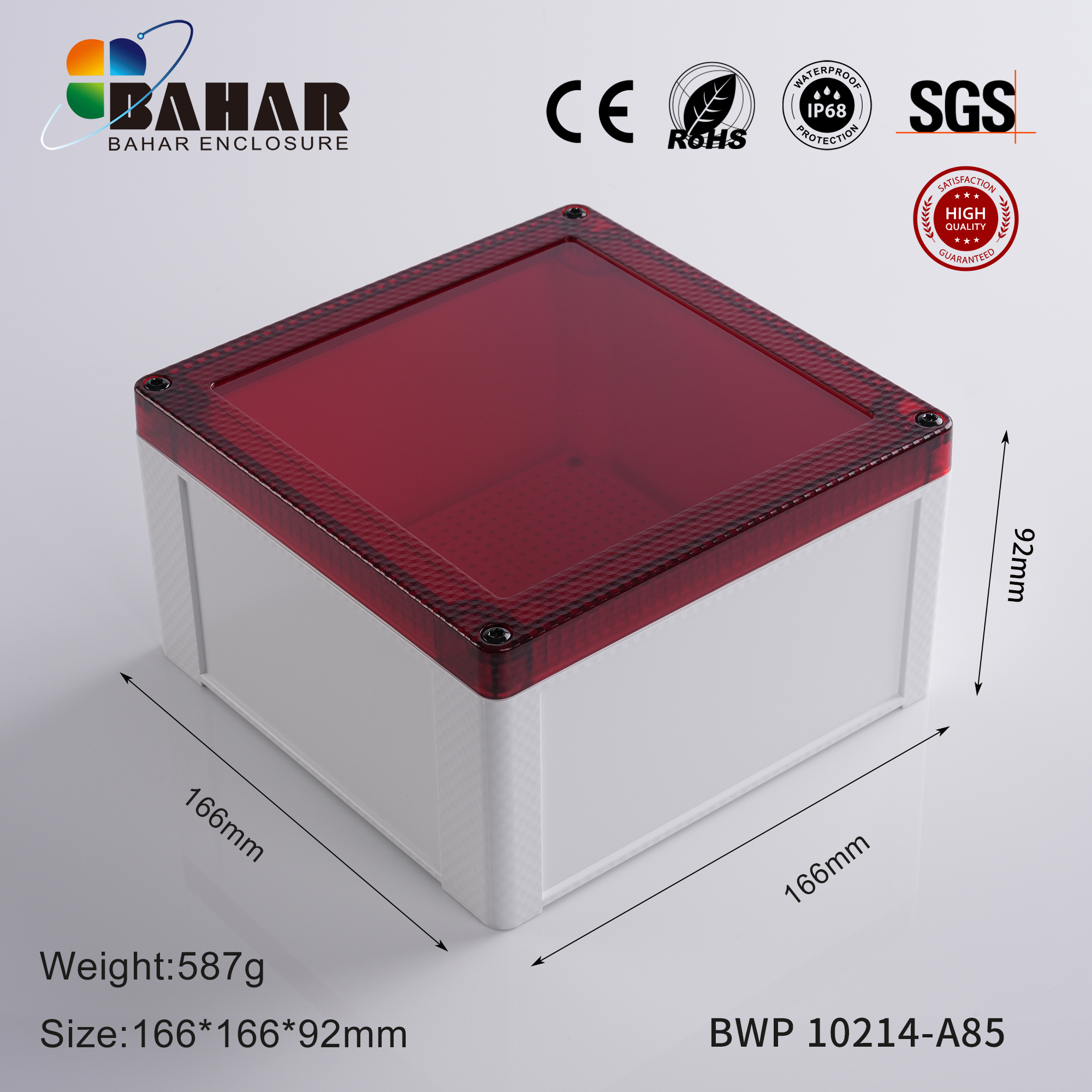 BWP 10214 Small Waterproof Box Outdoor Terminal Electronic Housing Instrument Box Weatherproof Junction Box