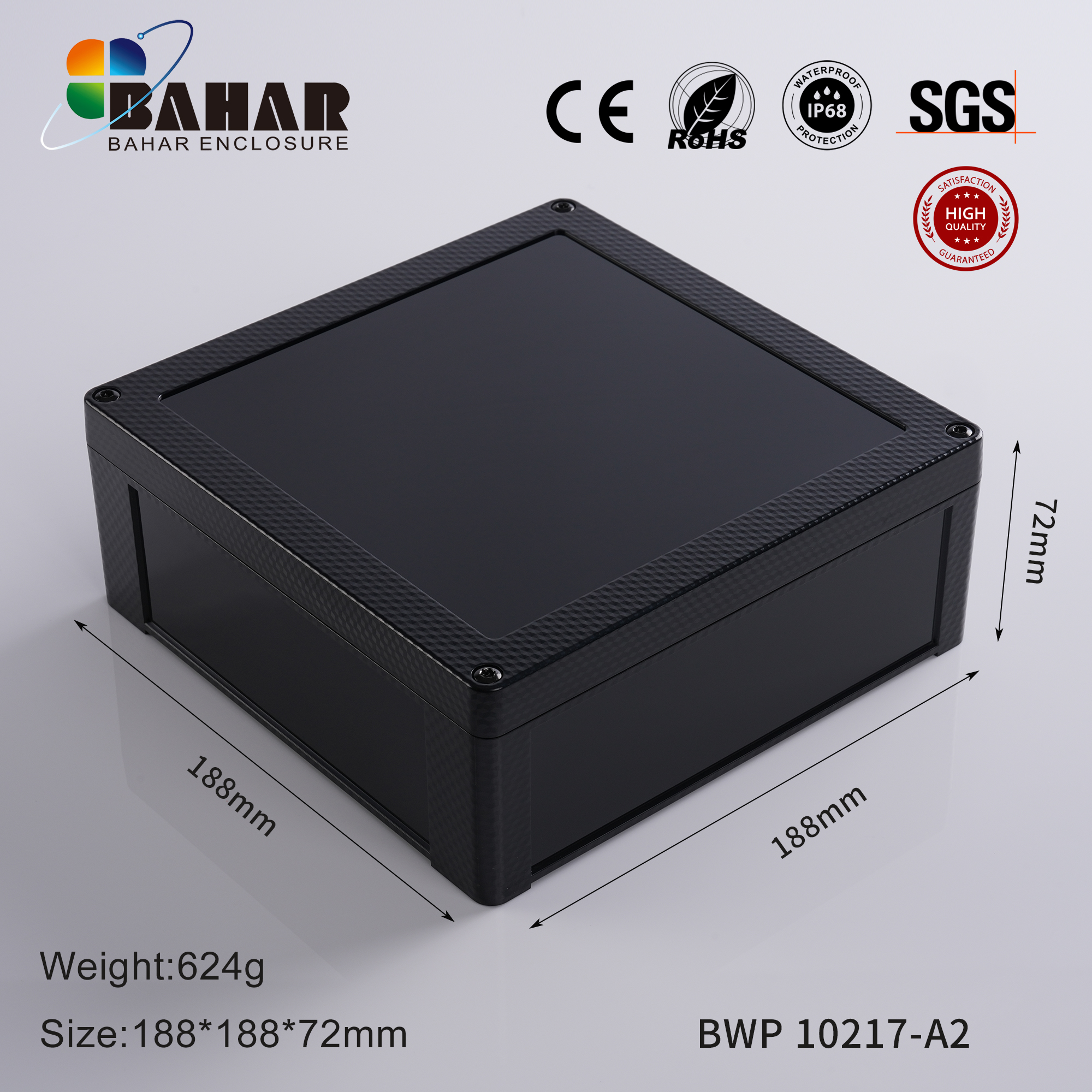 BWP 10217 Small Waterproof Box Outdoor Terminal Electronic Housing Instrument Box Weatherproof Junction Box