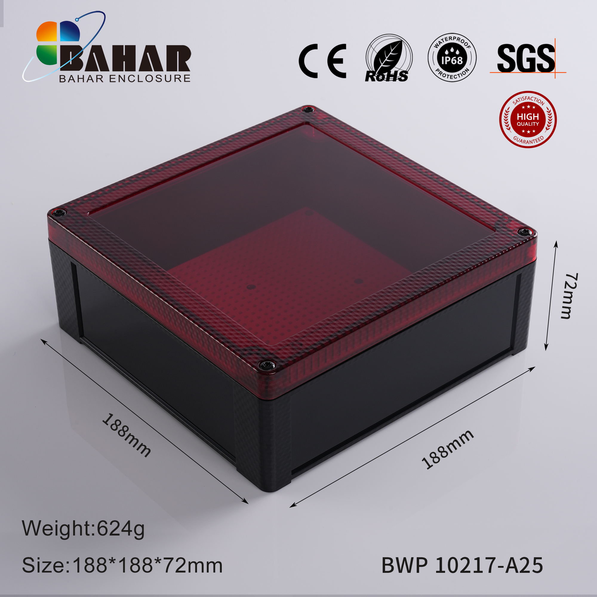 BWP 10217 Small Waterproof Box Outdoor Terminal Electronic Housing Instrument Box Weatherproof Junction Box