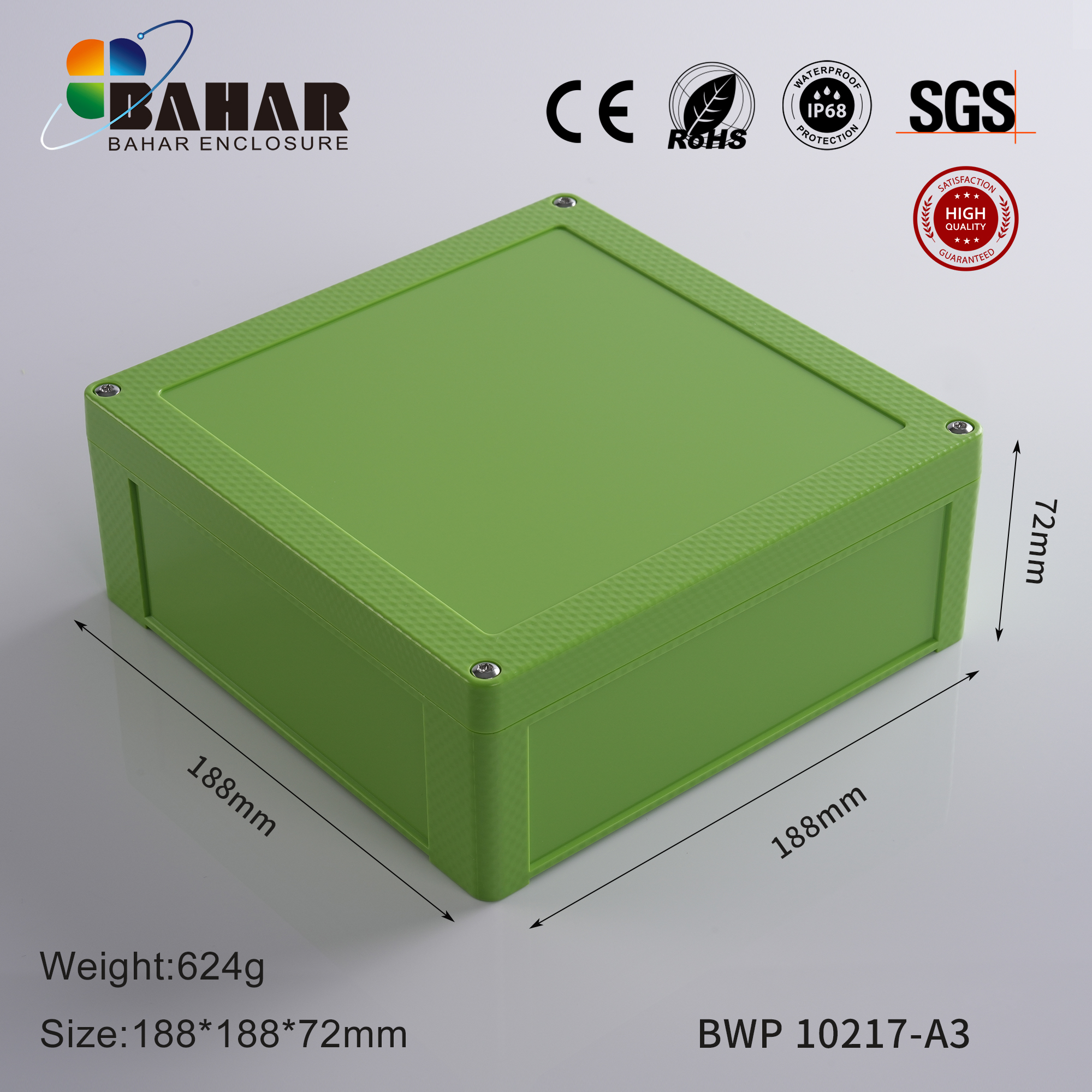 BWP 10217 Small Waterproof Box Outdoor Terminal Electronic Housing Instrument Box Weatherproof Junction Box