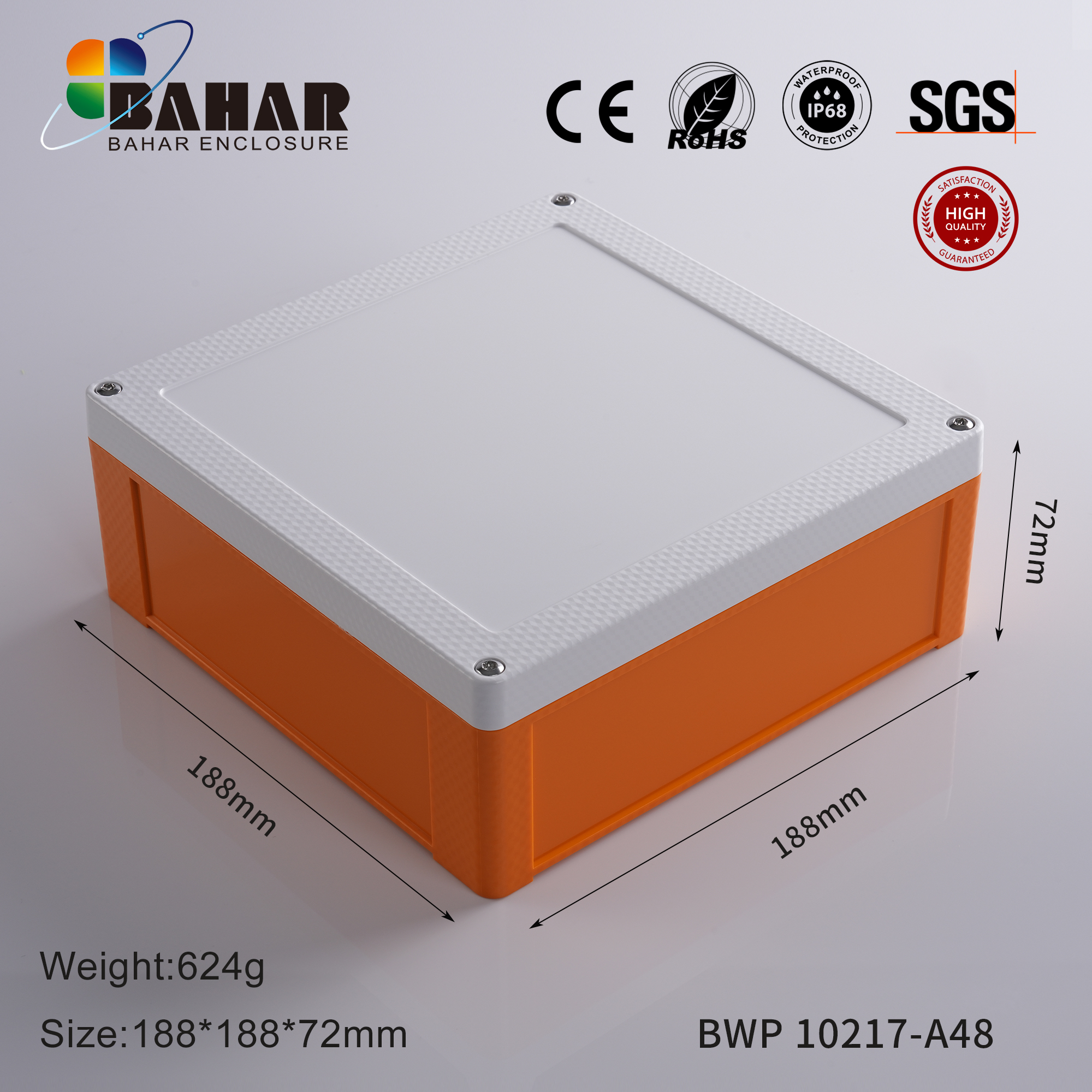 BWP 10217 Small Waterproof Box Outdoor Terminal Electronic Housing Instrument Box Weatherproof Junction Box