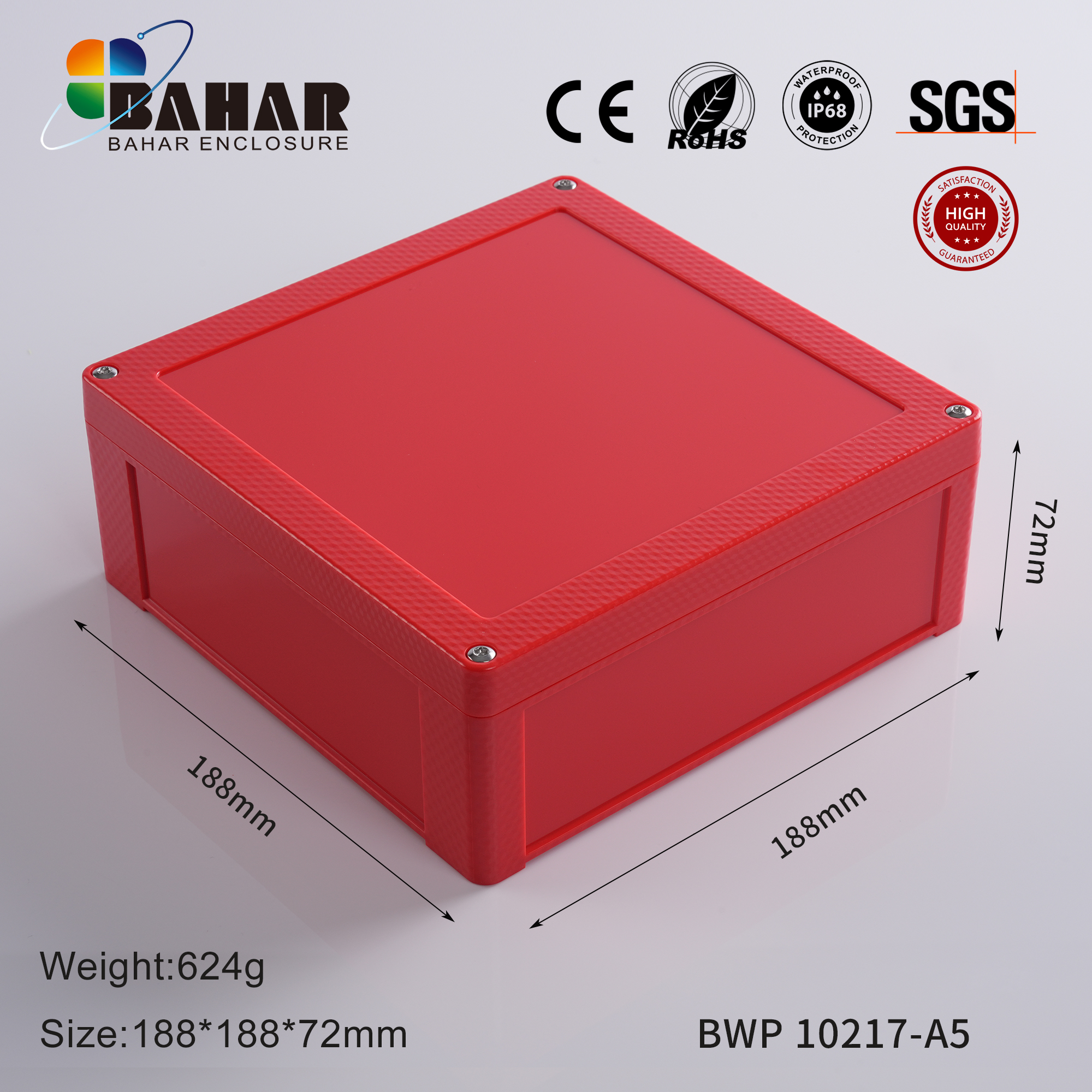 BWP 10217 Small Waterproof Box Outdoor Terminal Electronic Housing Instrument Box Weatherproof Junction Box