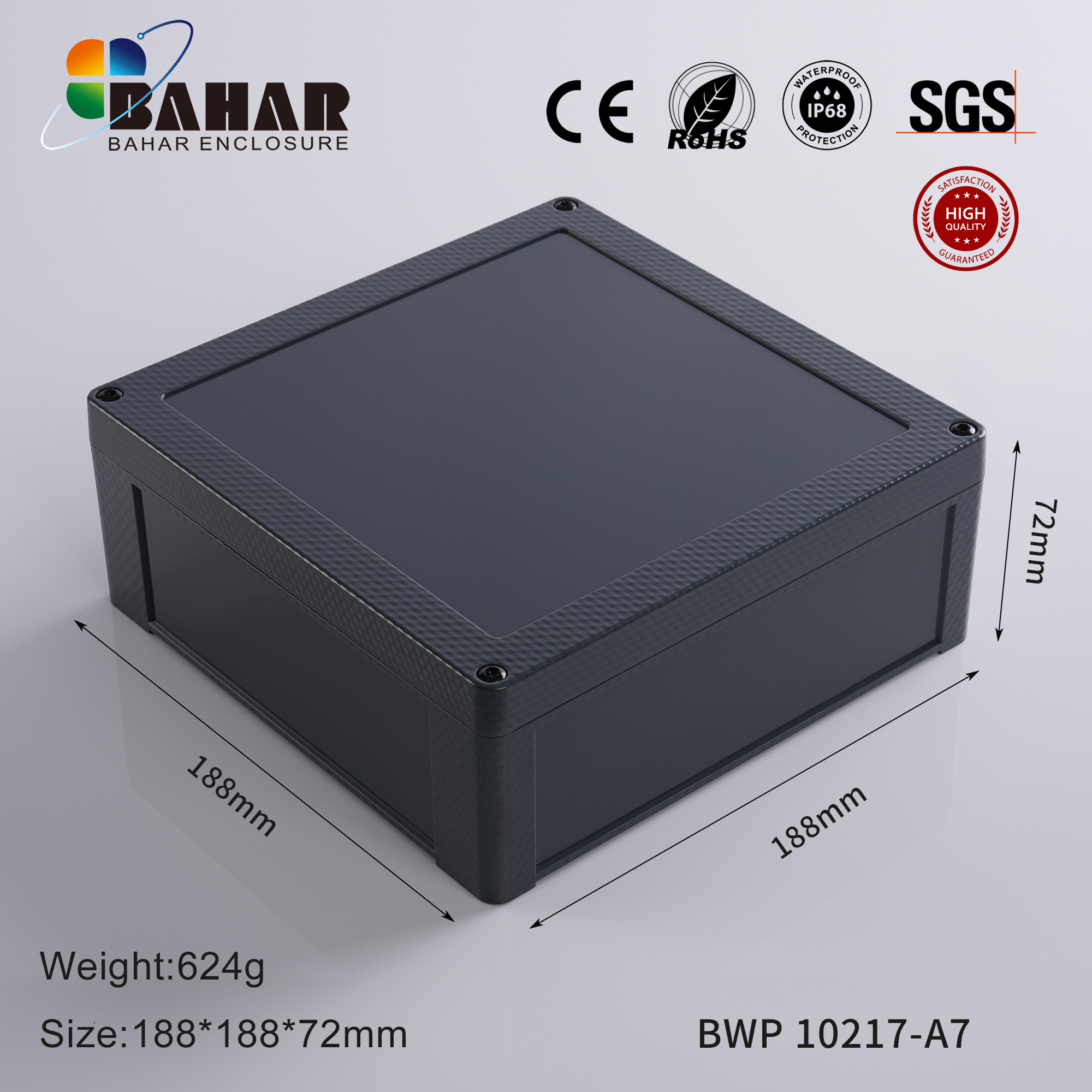 BWP 10217 Small Waterproof Box Outdoor Terminal Electronic Housing Instrument Box Weatherproof Junction Box