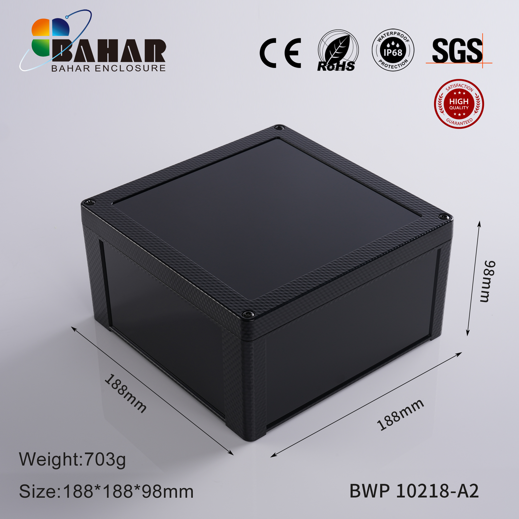 BWP 10218 Small Waterproof Box Outdoor Terminal Electronic Housing Instrument Box Weatherproof Junction Box