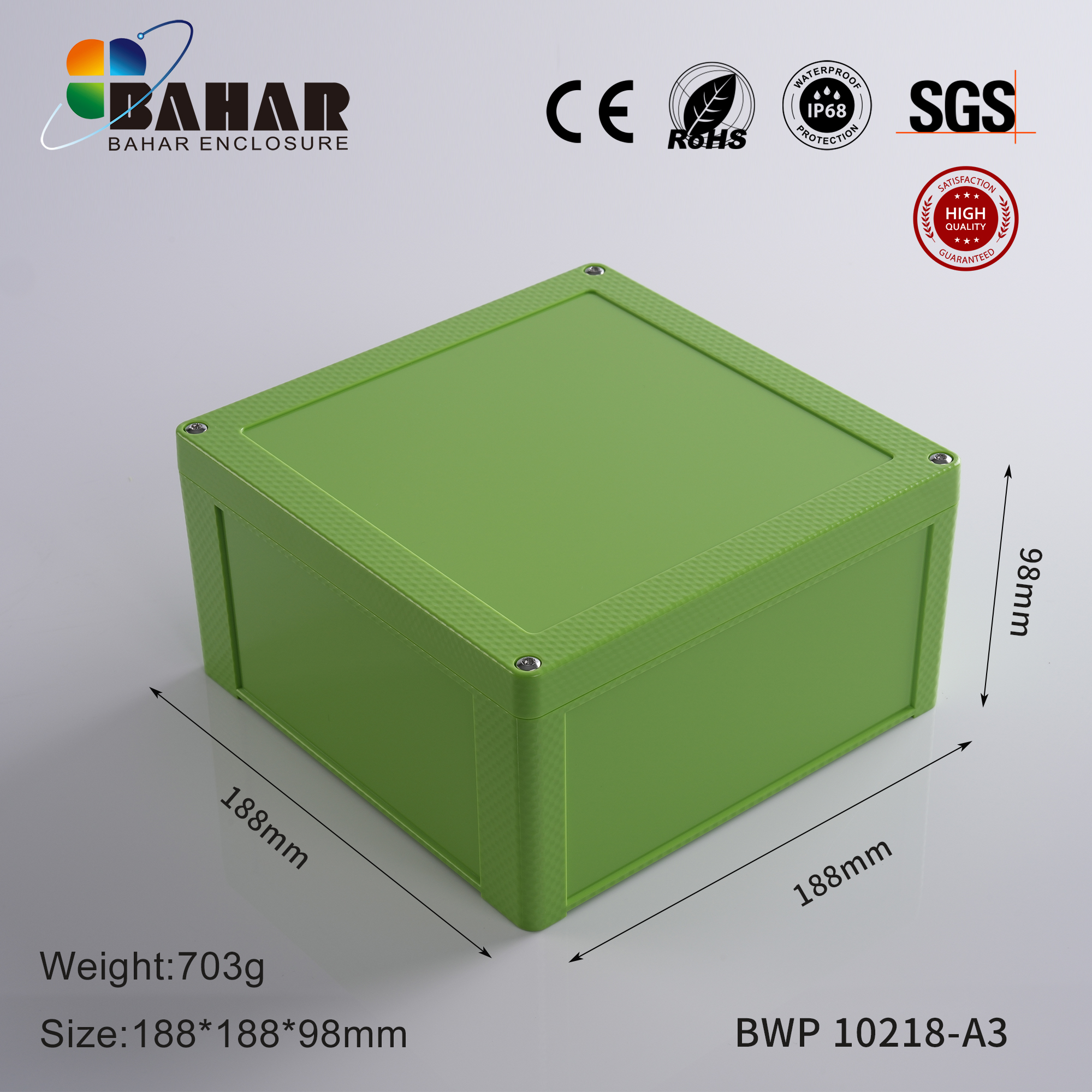 BWP 10218 Small Waterproof Box Outdoor Terminal Electronic Housing Instrument Box Weatherproof Junction Box