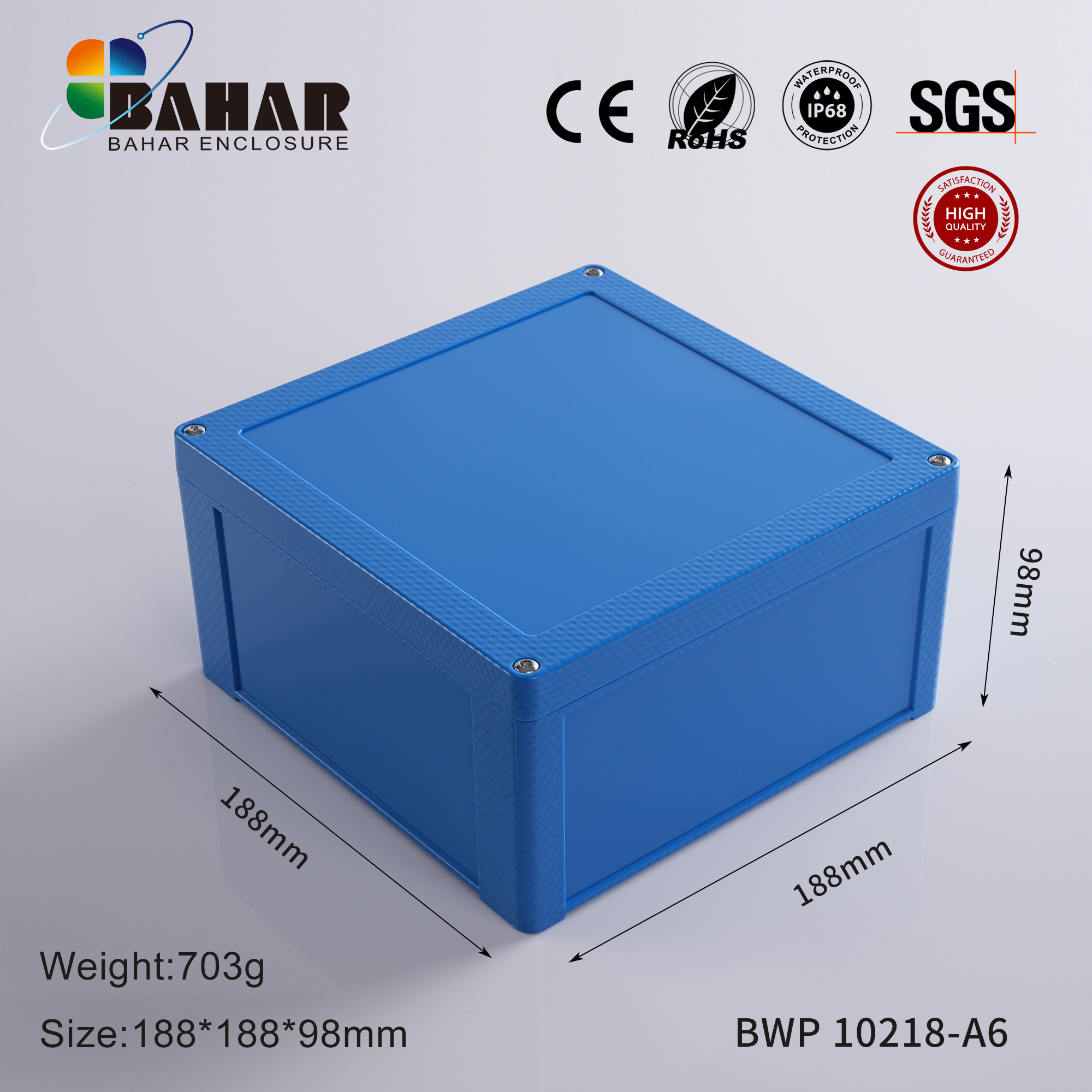 BWP 10218 Small Waterproof Box Outdoor Terminal Electronic Housing Instrument Box Weatherproof Junction Box