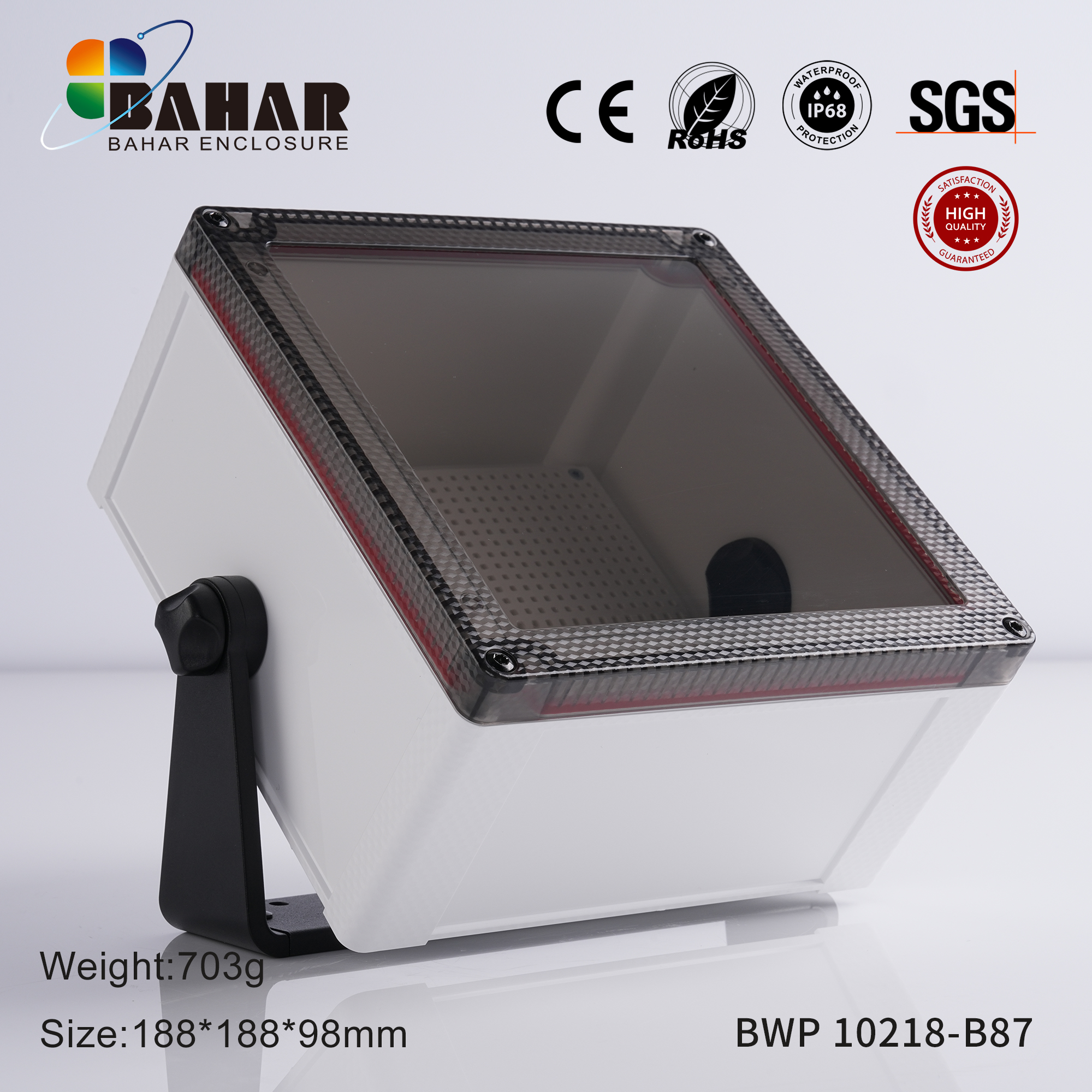 BWP 10218 Small Waterproof Box Outdoor Terminal Electronic Housing Instrument Box Weatherproof Junction Box