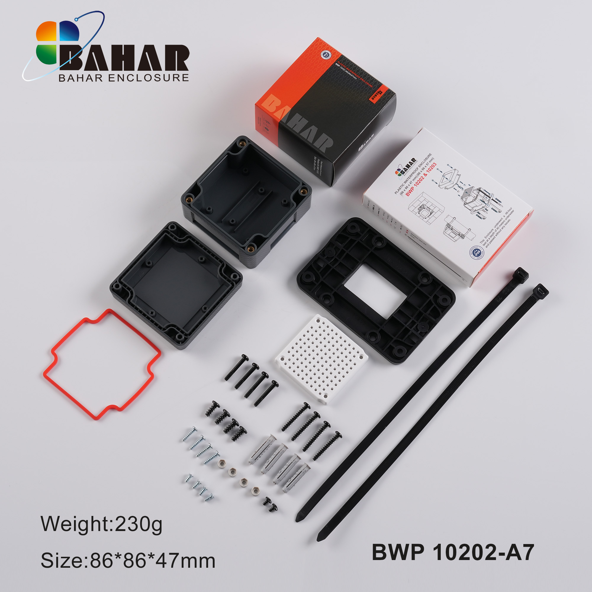 BWP 10202 IP68 Waterproof Junction Box – ABS Electrical Enclosure