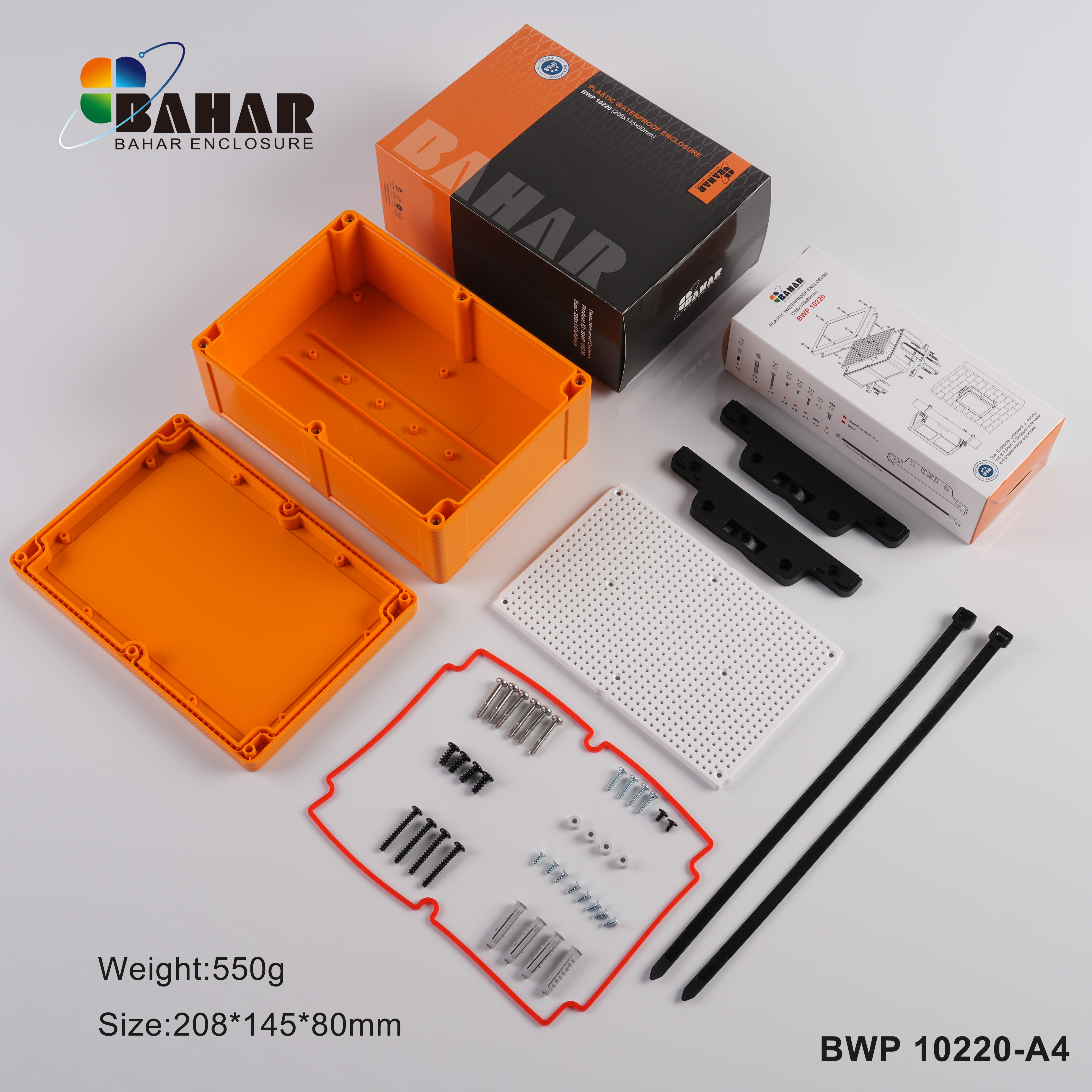 BWP 10220 Powerful IP68 Waterproof Junction Box – Deep ABS Enclosure