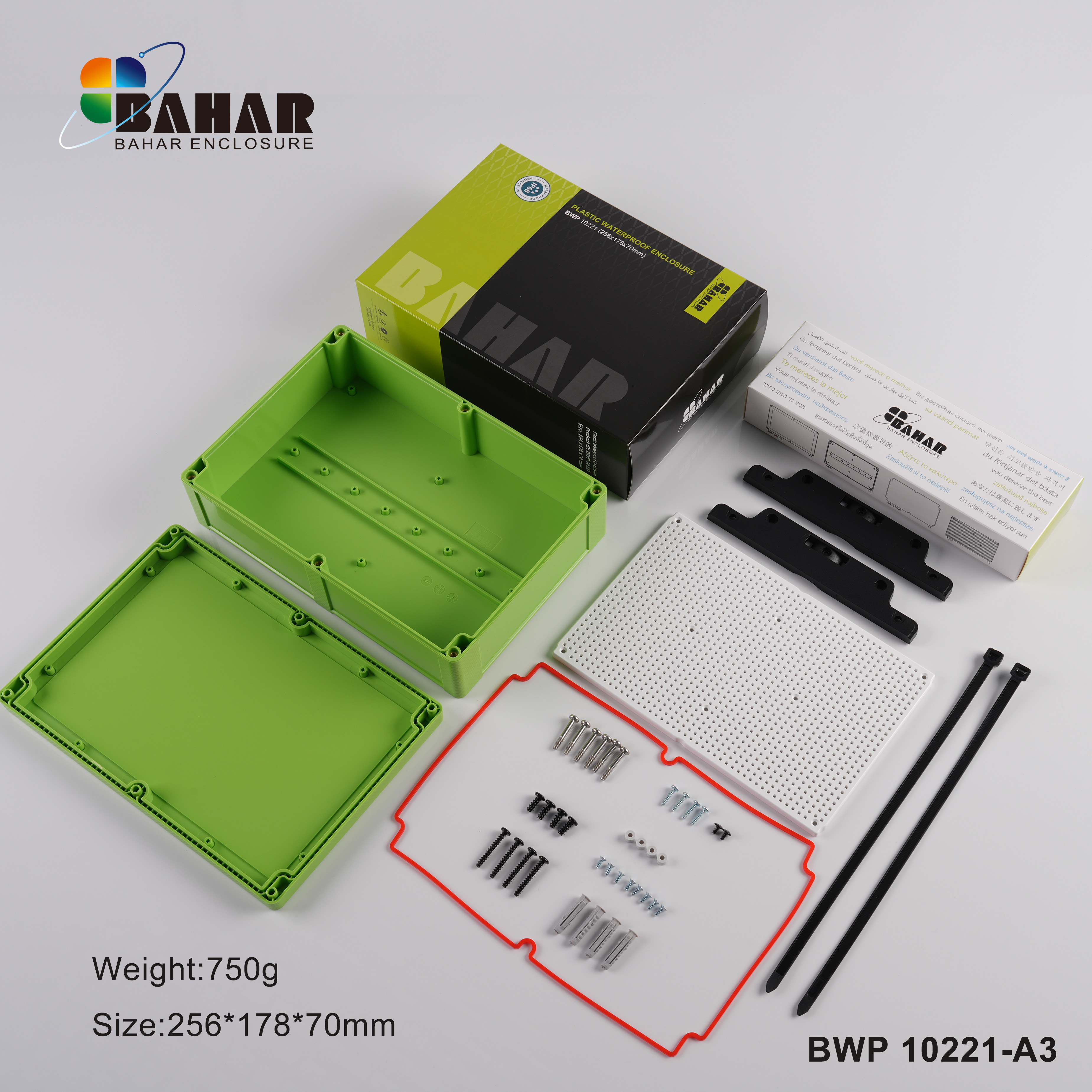 BWP 10221 Powerful IP68 Waterproof Junction Box – Large ABS Enclosure