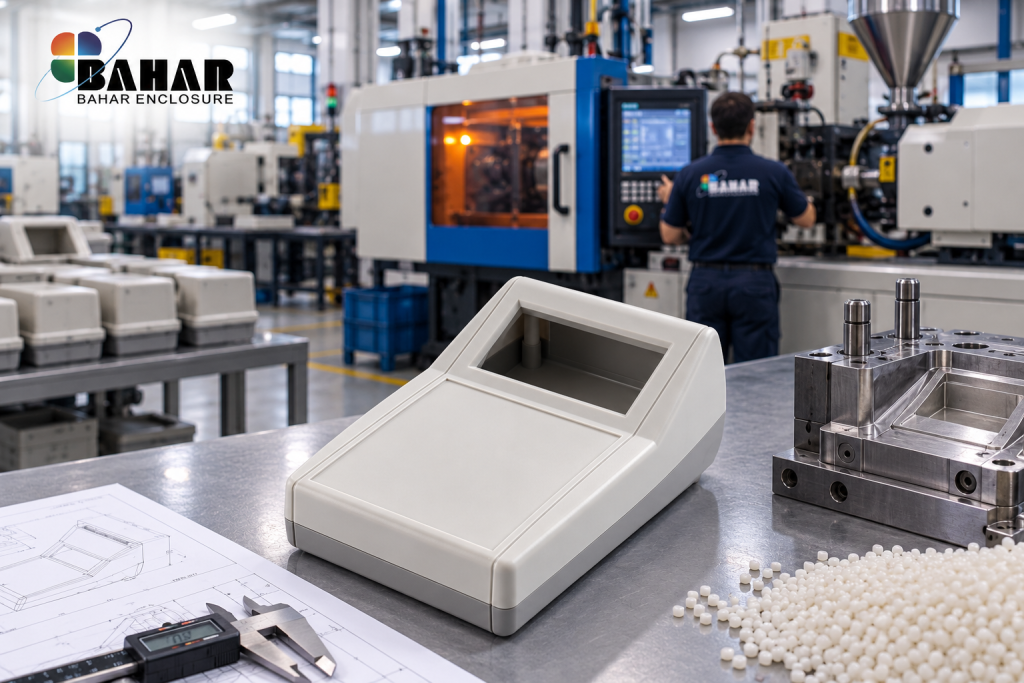 Bahar Enclosure 1 Desktop enclosure for electronic instrument and display